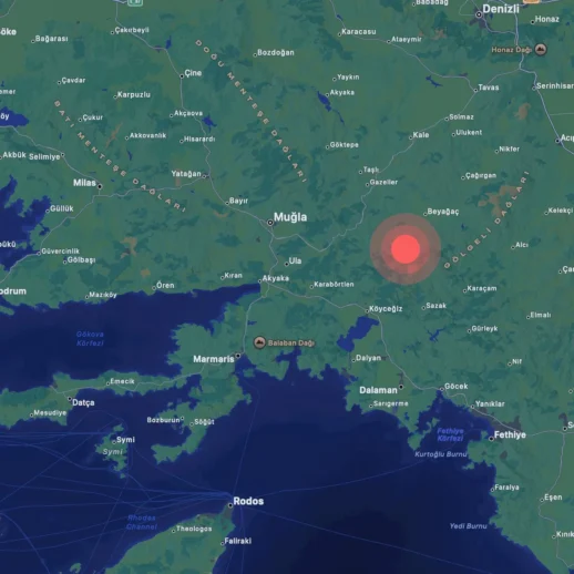 Muğla'da 4 Dakikada 3.9 ve 3.5 Büyüklüğünde İki Deprem Meydana Geldi!