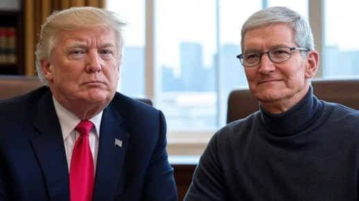 Apple CEO'su Tim Cook ve Donald Trump Florida'da Buluştu!