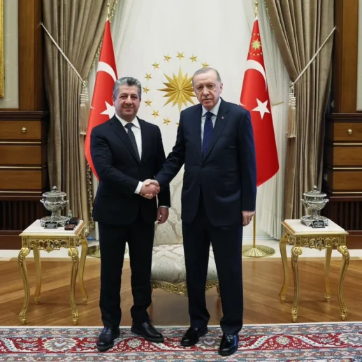 Cumhurbaşkanı Erdoğan, Irak Kürt Bölgesel Yönetimi Başbakanı Mesrur Barzani'yi Kabul Etti!