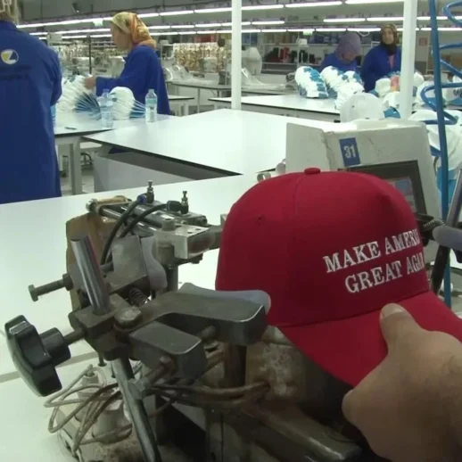 Donald Trump'ın "Make America Great Again" Sloganlı Şapkaları Adıyaman'da Üretiliyor!