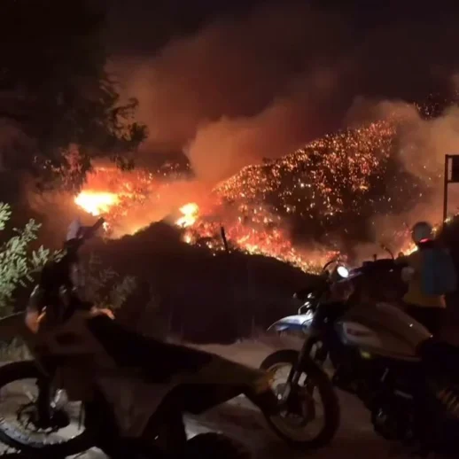 ABD'de Çıkan Yangına Ait Görüntüler!